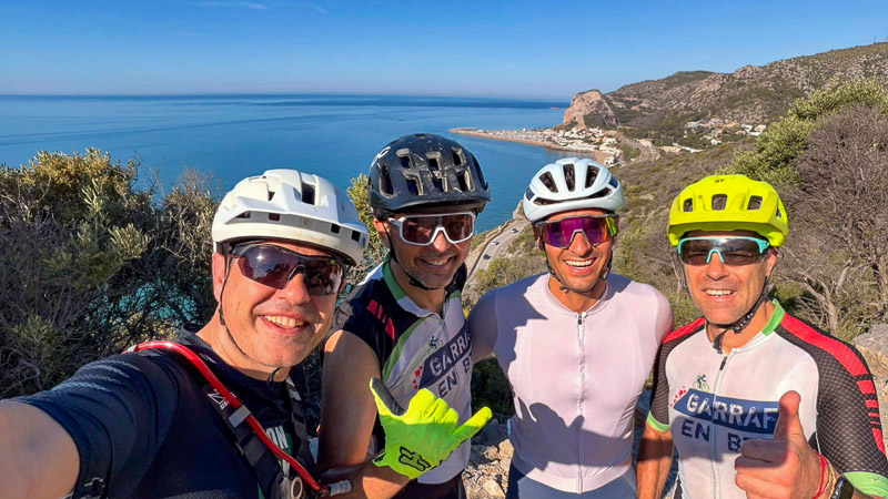 GR Can Lluçà a Garraf i trialera a la Pleta de pujada